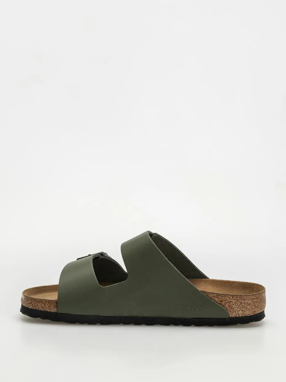 Birkenstock Arizona Natural Leather Regular Flip Flops