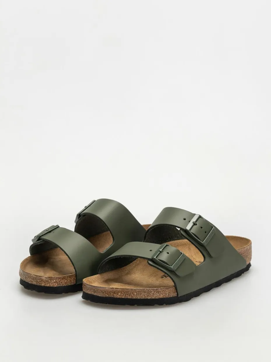 Birkenstock Arizona Natural Leather Regular Flip Flops