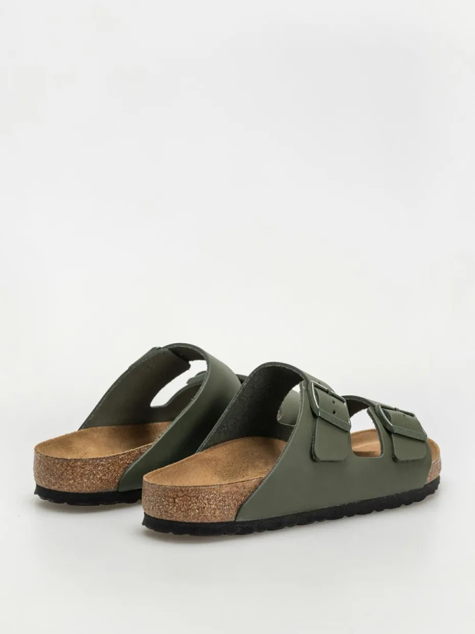 Birkenstock Arizona Natural Leather Regular Flip Flops