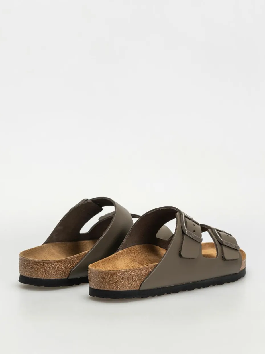 Birkenstock Arizona Natural Leather Regular Flip Flops
