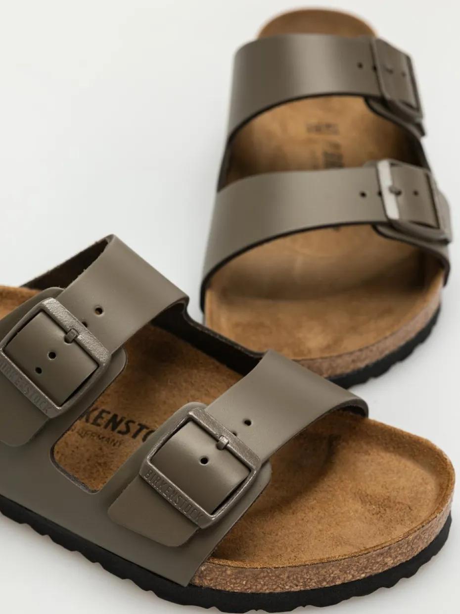 Birkenstock Arizona Natural Leather Regular Flip Flops