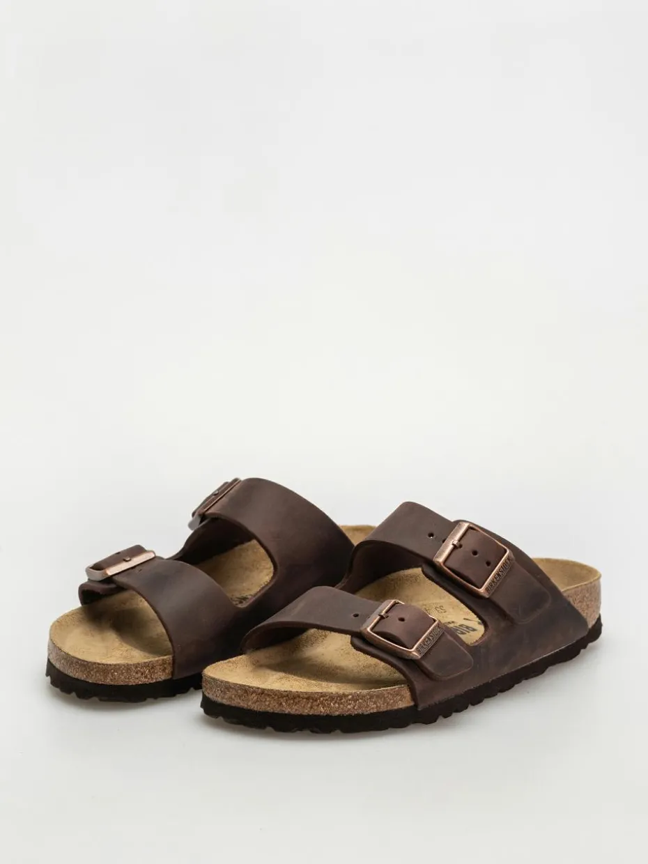 Birkenstock Arizona Oiled Leather Narrow Wmn Flip Flops
