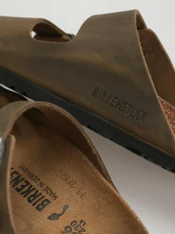 Birkenstock Arizona Oiled Leather Narrow Wmn Flip Flops