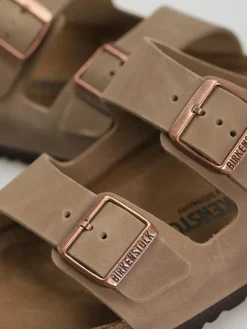 Birkenstock Arizona Oiled Leather Regular Flip Flops