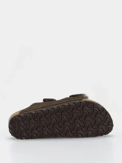 Birkenstock Arizona Shearling Suede Leather Fur Narrow Wmn Flip Flops