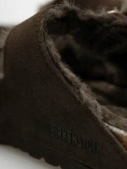 Birkenstock Arizona Shearling Suede Leather Fur Narrow Wmn Flip Flops