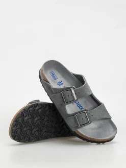 Birkenstock Arizona Suede Leather Narrow Wmn Flip Flops