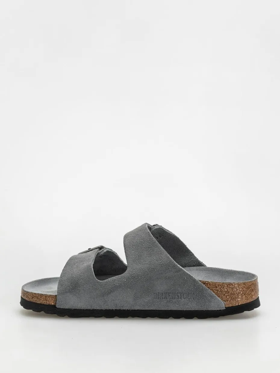 Birkenstock Arizona Suede Leather Narrow Wmn Flip Flops