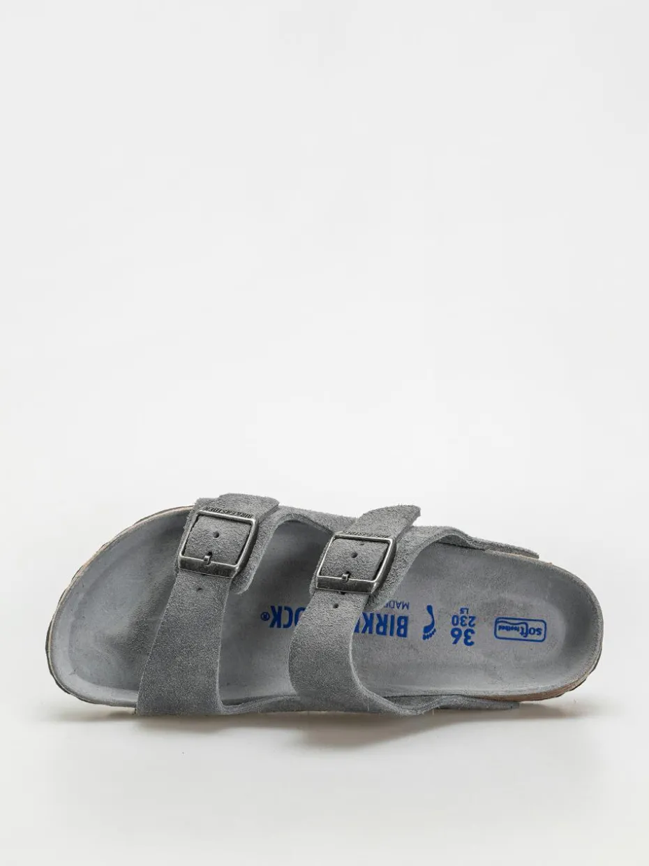 Birkenstock Arizona Suede Leather Narrow Wmn Flip Flops