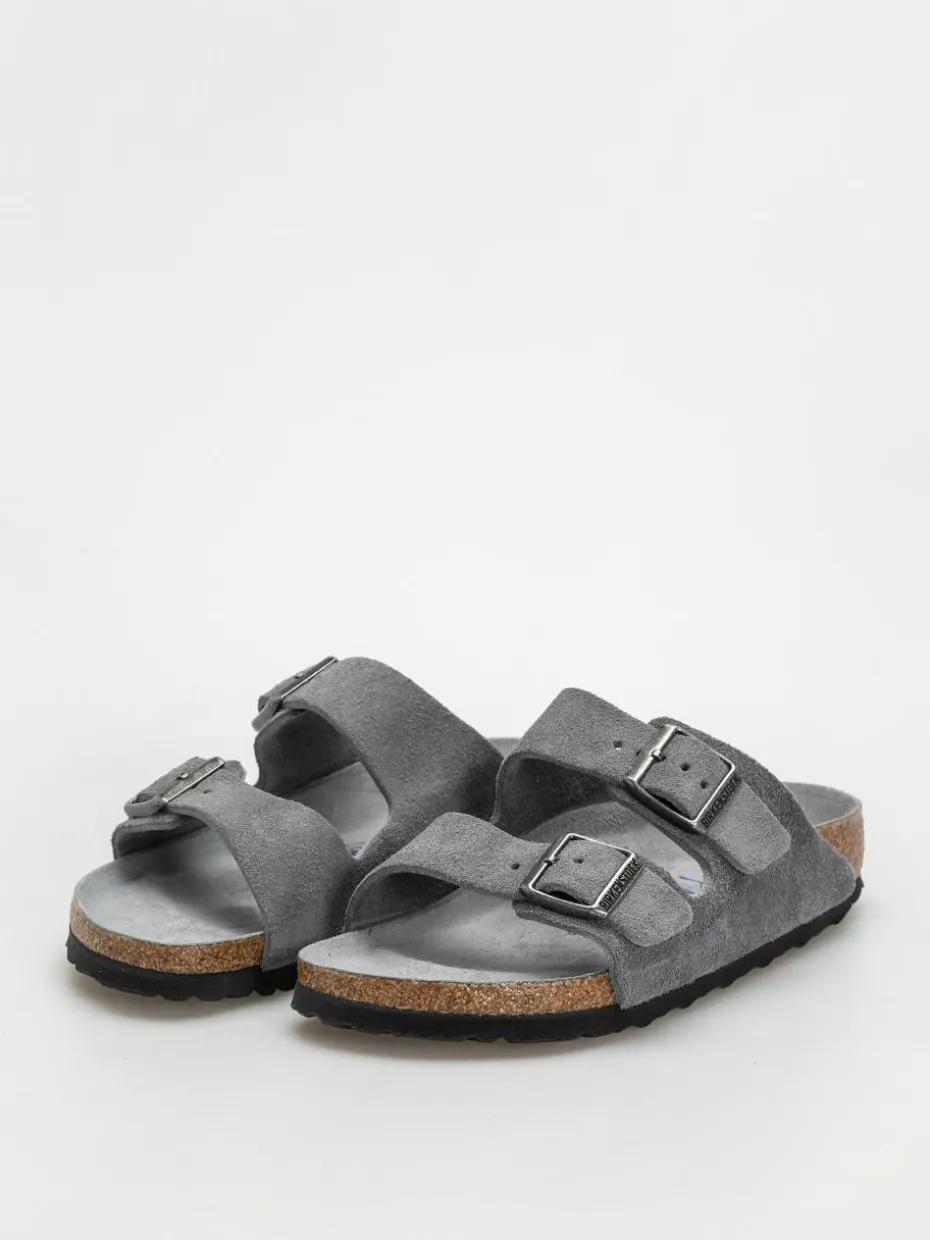 Birkenstock Arizona Suede Leather Narrow Wmn Flip Flops