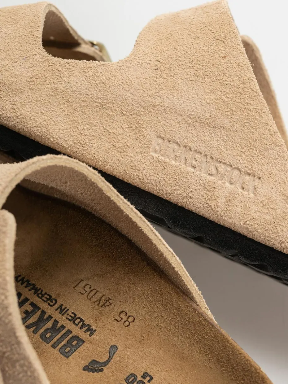 Birkenstock Arizona Suede Leather Narrow Wmn Flip Flops