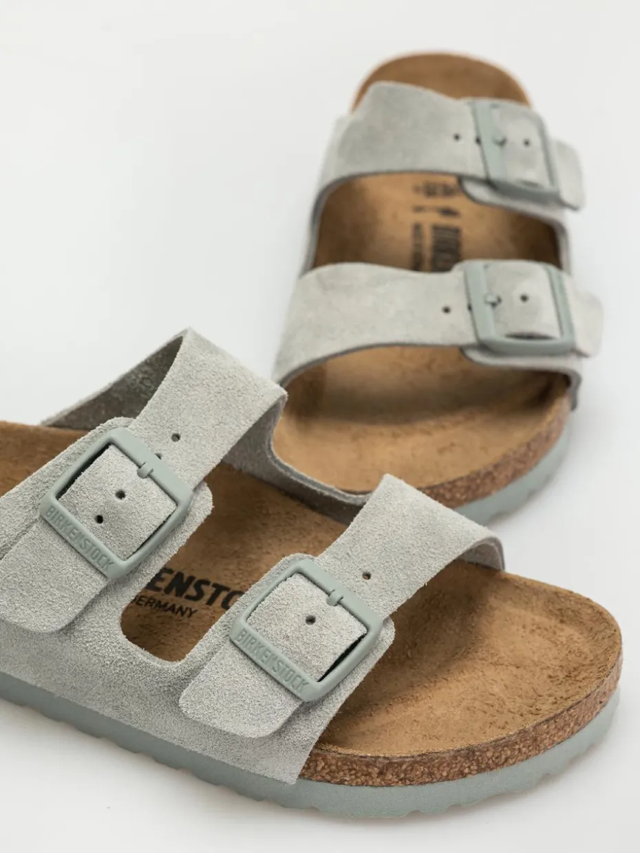 Birkenstock Arizona Suede Leather Narrow Wmn Flip Flops