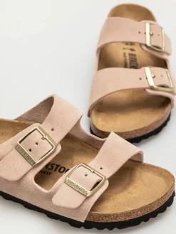 Birkenstock Arizona Suede Leather Narrow Wmn Flip Flops