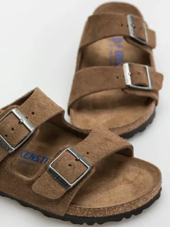 Birkenstock Arizona Suede Leather Narrow Wmn Flip Flops