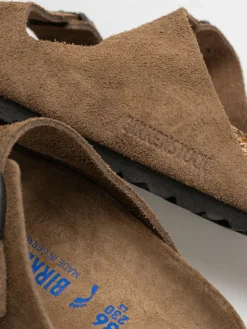 Birkenstock Arizona Suede Leather Narrow Wmn Flip Flops