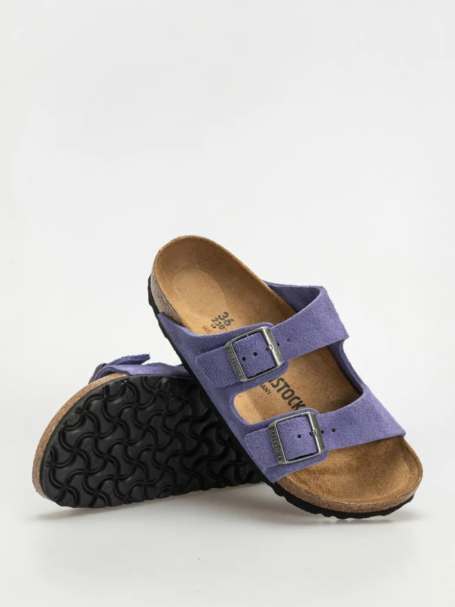 Birkenstock Arizona Suede Leather Narrow Wmn Flip Flops