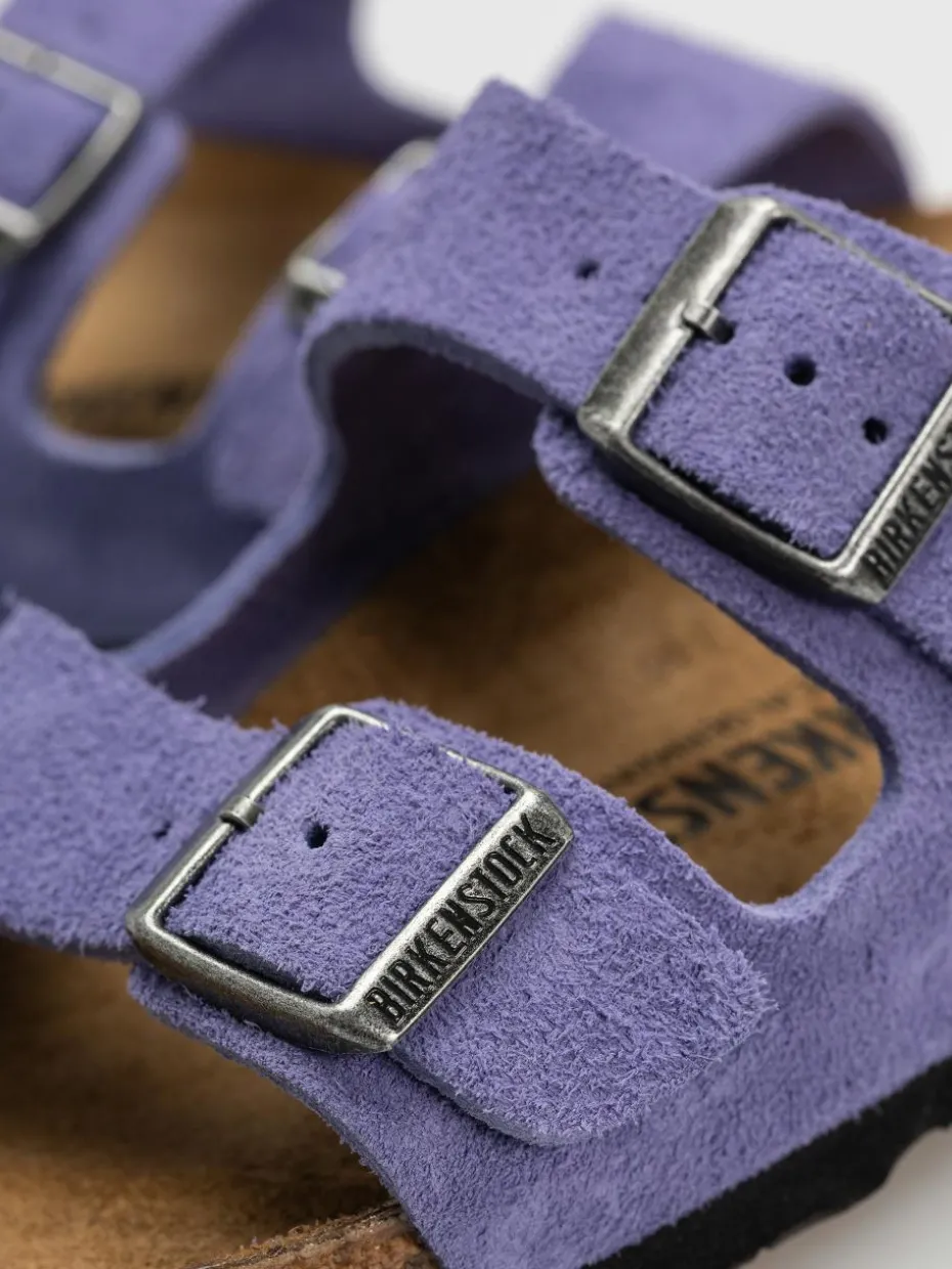 Birkenstock Arizona Suede Leather Narrow Wmn Flip Flops