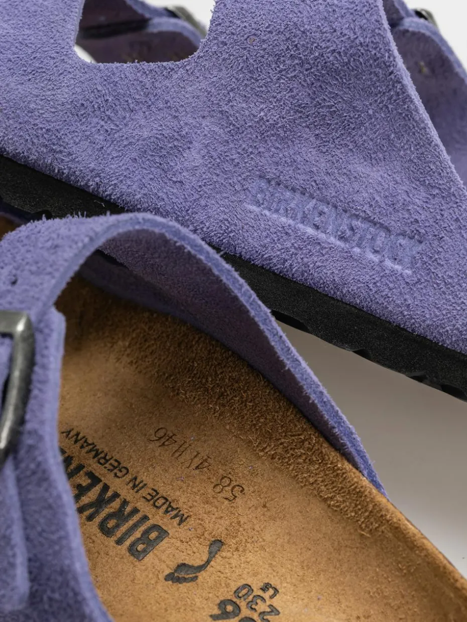 Birkenstock Arizona Suede Leather Narrow Wmn Flip Flops