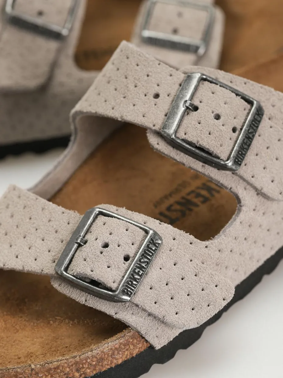 Birkenstock Arizona Suede Embossed Narrow Wmn Flip Flops