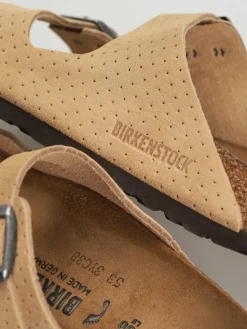 Birkenstock Arizona Suede Embossed Narrow Wmn Flip Flops