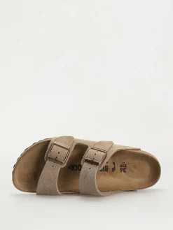 Birkenstock Arizona Suede Leather Narrow Wmn Flip Flops