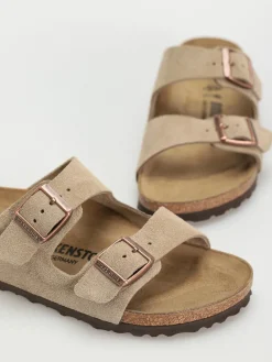 Birkenstock Arizona Suede Leather Narrow Wmn Flip Flops