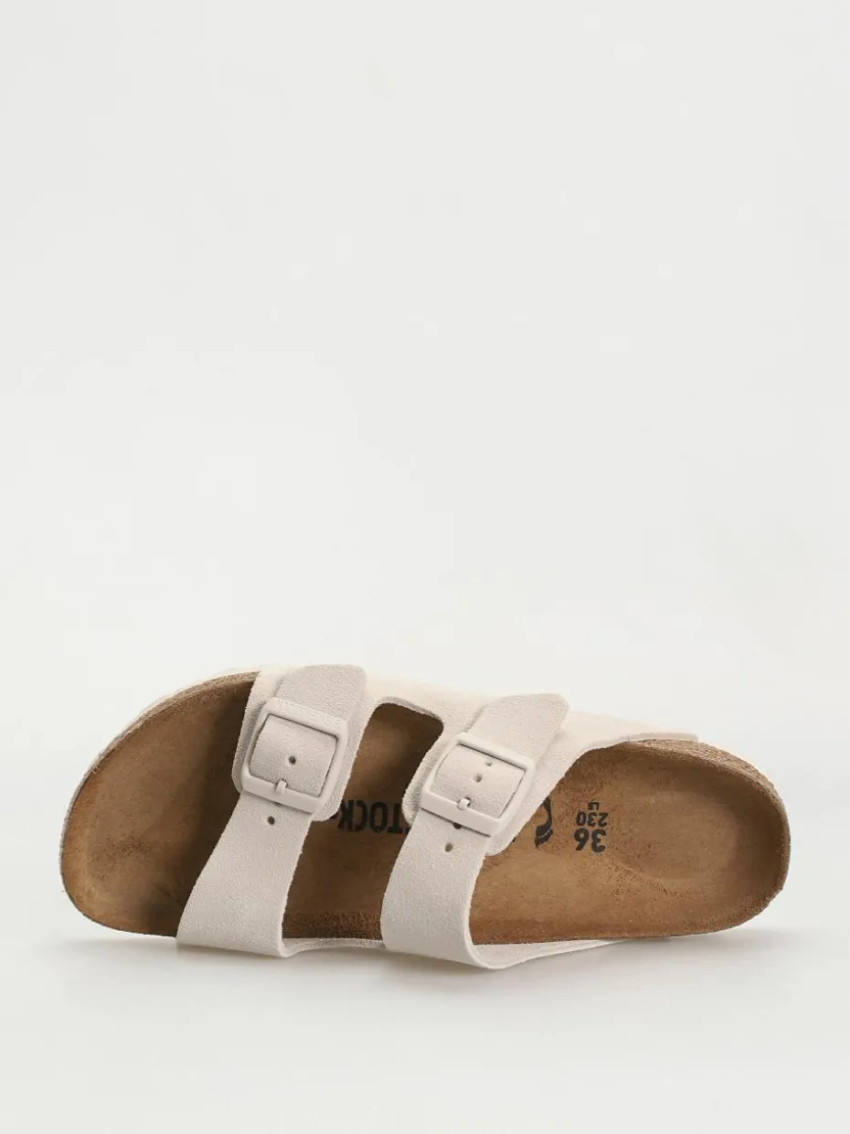 Birkenstock Arizona Suede Leather Narrow Wmn Flip Flops