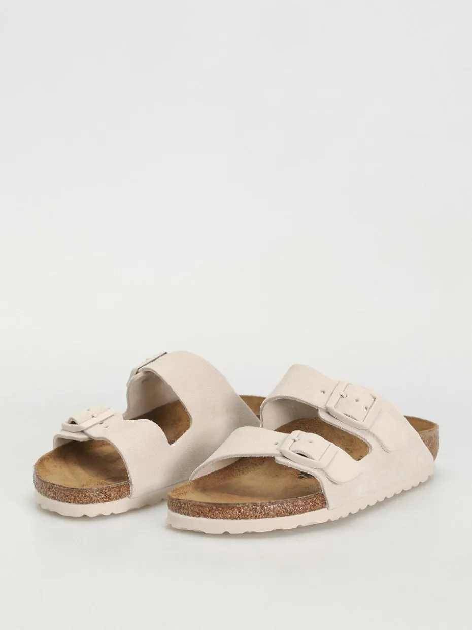 Birkenstock Arizona Suede Leather Narrow Wmn Flip Flops