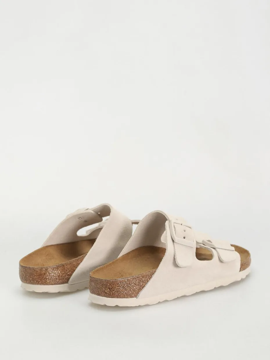 Birkenstock Arizona Suede Leather Narrow Wmn Flip Flops