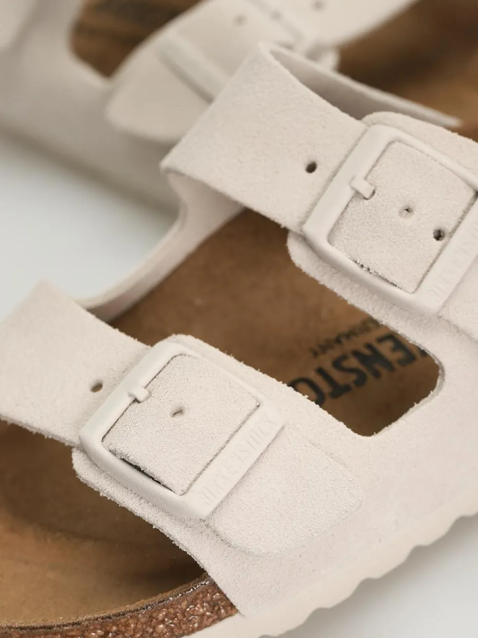 Birkenstock Arizona Suede Leather Narrow Wmn Flip Flops