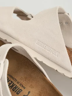 Birkenstock Arizona Suede Leather Narrow Wmn Flip Flops