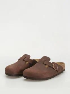 Birkenstock Boston Oiled Leather Narrow Wmn Flip Flops
