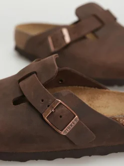 Birkenstock Boston Oiled Leather Narrow Wmn Flip Flops