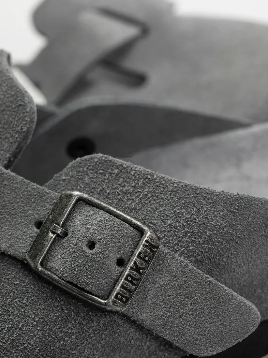 Birkenstock Boston SFB Suede Leather Narrow Wmn Flip Flops