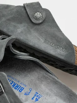 Birkenstock Boston SFB Suede Leather Regular Flip Flops