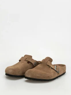 Birkenstock Boston SFB Suede Leather Regular Flip Flops