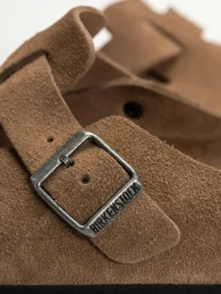 Birkenstock Boston SFB Suede Leather Regular Flip Flops