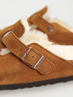 Birkenstock Boston Suede Leather Narrow Flip flops Wmn