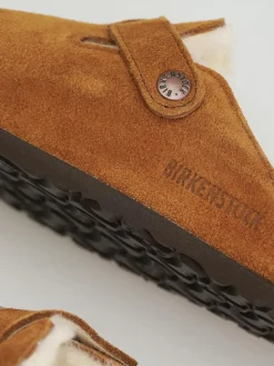 Birkenstock Boston Suede Leather Narrow Flip flops Wmn