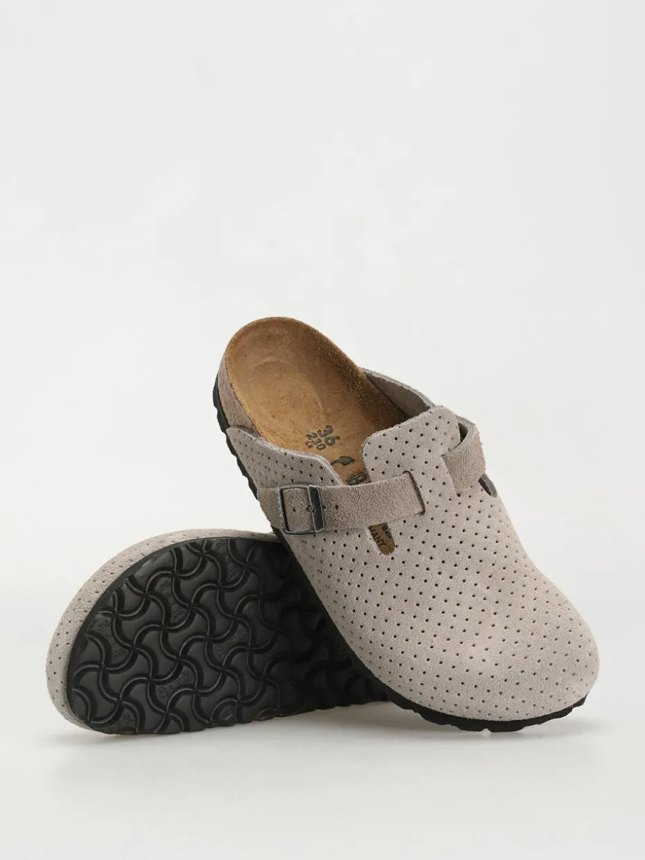 Birkenstock Boston Suede Embossed Narrow Wmn Flip Flops