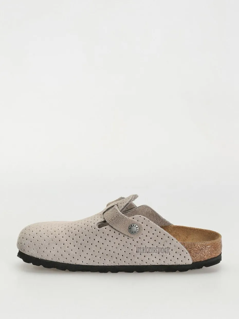 Birkenstock Boston Suede Embossed Narrow Wmn Flip Flops