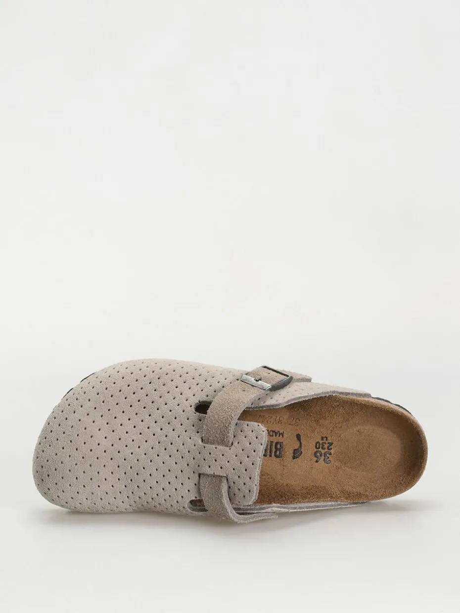 Birkenstock Boston Suede Embossed Narrow Wmn Flip Flops