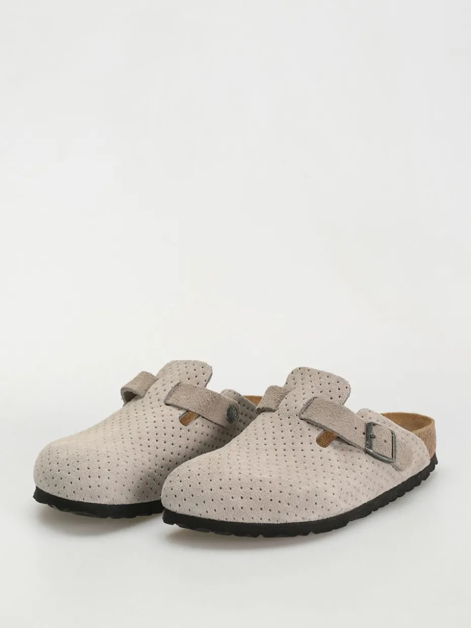 Birkenstock Boston Suede Embossed Narrow Wmn Flip Flops