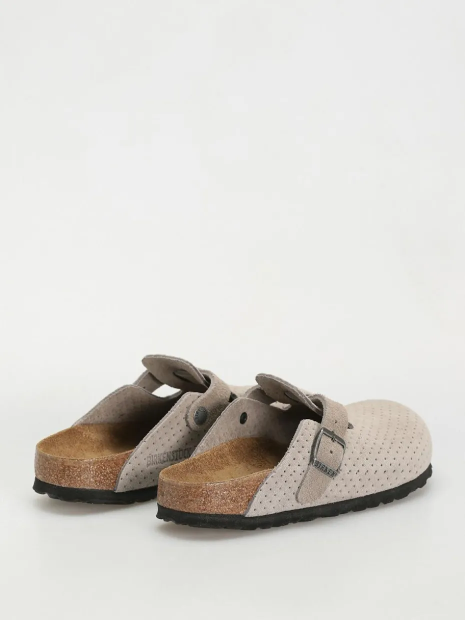 Birkenstock Boston Suede Embossed Narrow Wmn Flip Flops