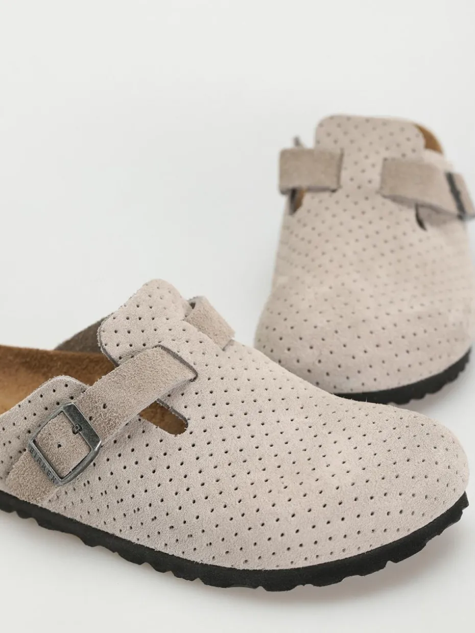 Birkenstock Boston Suede Embossed Narrow Wmn Flip Flops