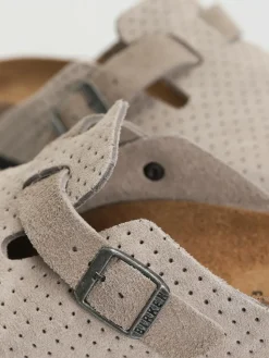 Birkenstock Boston Suede Embossed Narrow Wmn Flip Flops