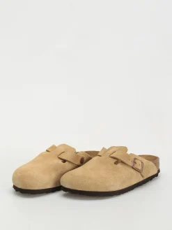 Birkenstock Boston Suede Leather Narrow Wmn Flip Flops