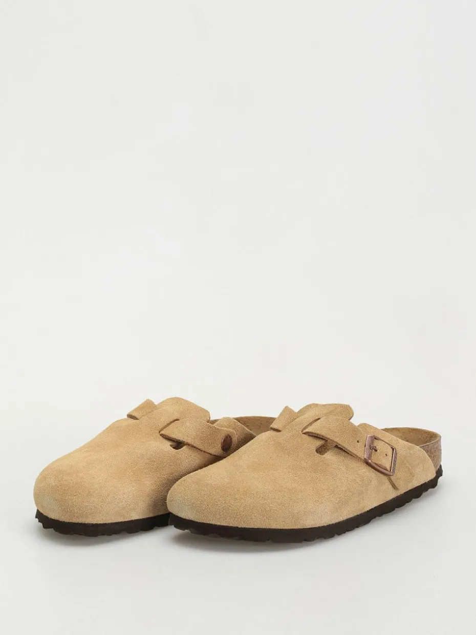 Birkenstock Boston Suede Leather Narrow Wmn Flip Flops