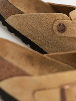 Birkenstock Boston Suede Leather Narrow Wmn Flip Flops