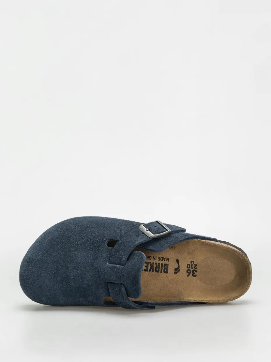 Birkenstock Boston Suede Leather Narrow Wmn Flip Flops